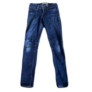 Levi's 711 Skinny Jeans 25 X 32 Dark Wash